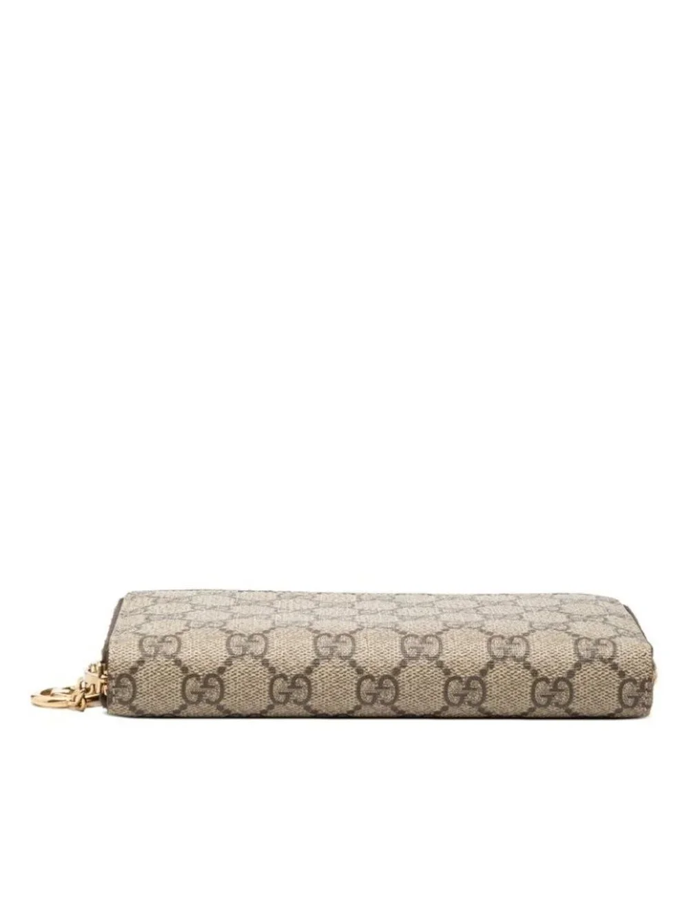★SOLD★ Gucci GG Supreme Round Fastener Wallet Beige Brown - Picture 3 of 7